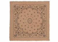 Kujten Large Cashmere Bandana Hachiko Camelo Brown