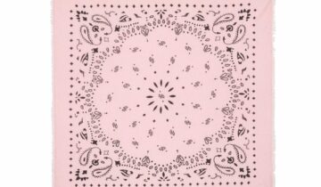 Kujten Large Cashmere Bandana Hachiko Candy Pink