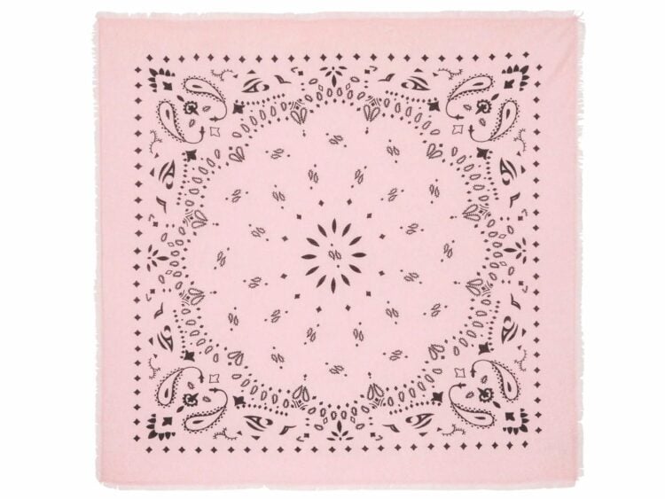 kujten large cashmere bandana hachiko candy pink