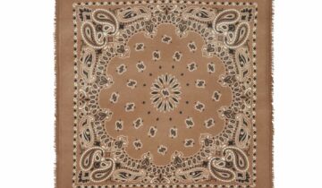 Kujten Large Cashmere Bandana Hachiko Caramelo