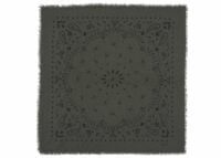 Kujten Large Cashmere Bandana Hachiko Dark Khaki