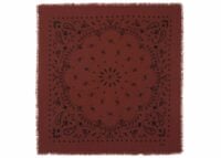 kujten large cashmere bandana hachiko earth burgundy