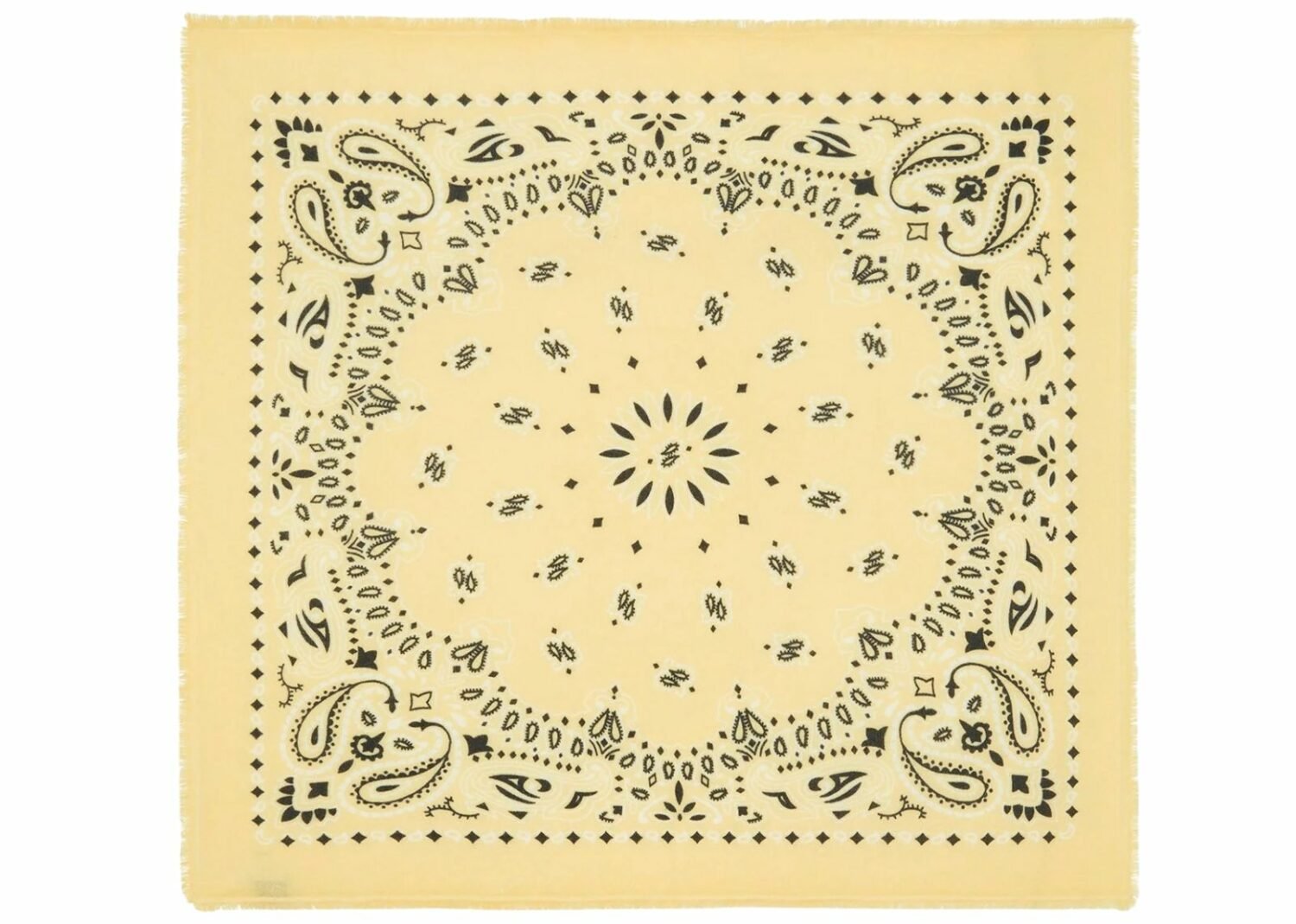 kujten large cashmere bandana hachiko egg yellow