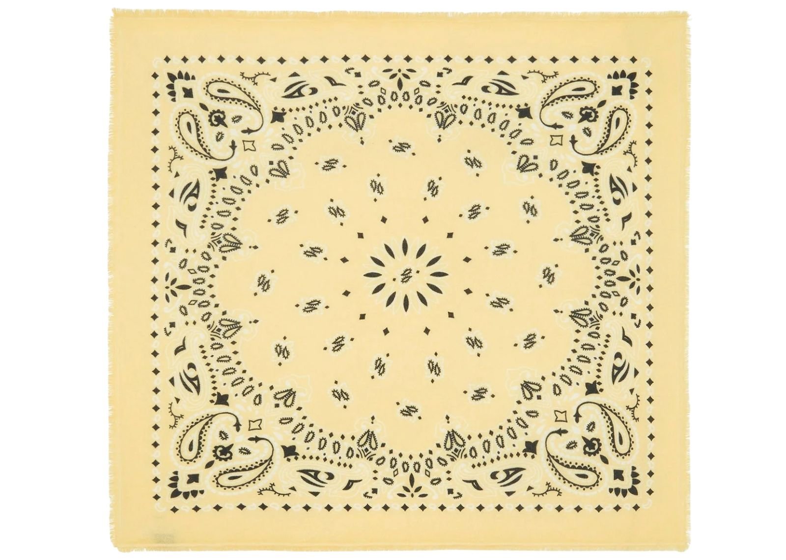 kujten large cashmere bandana hachiko egg yellow
