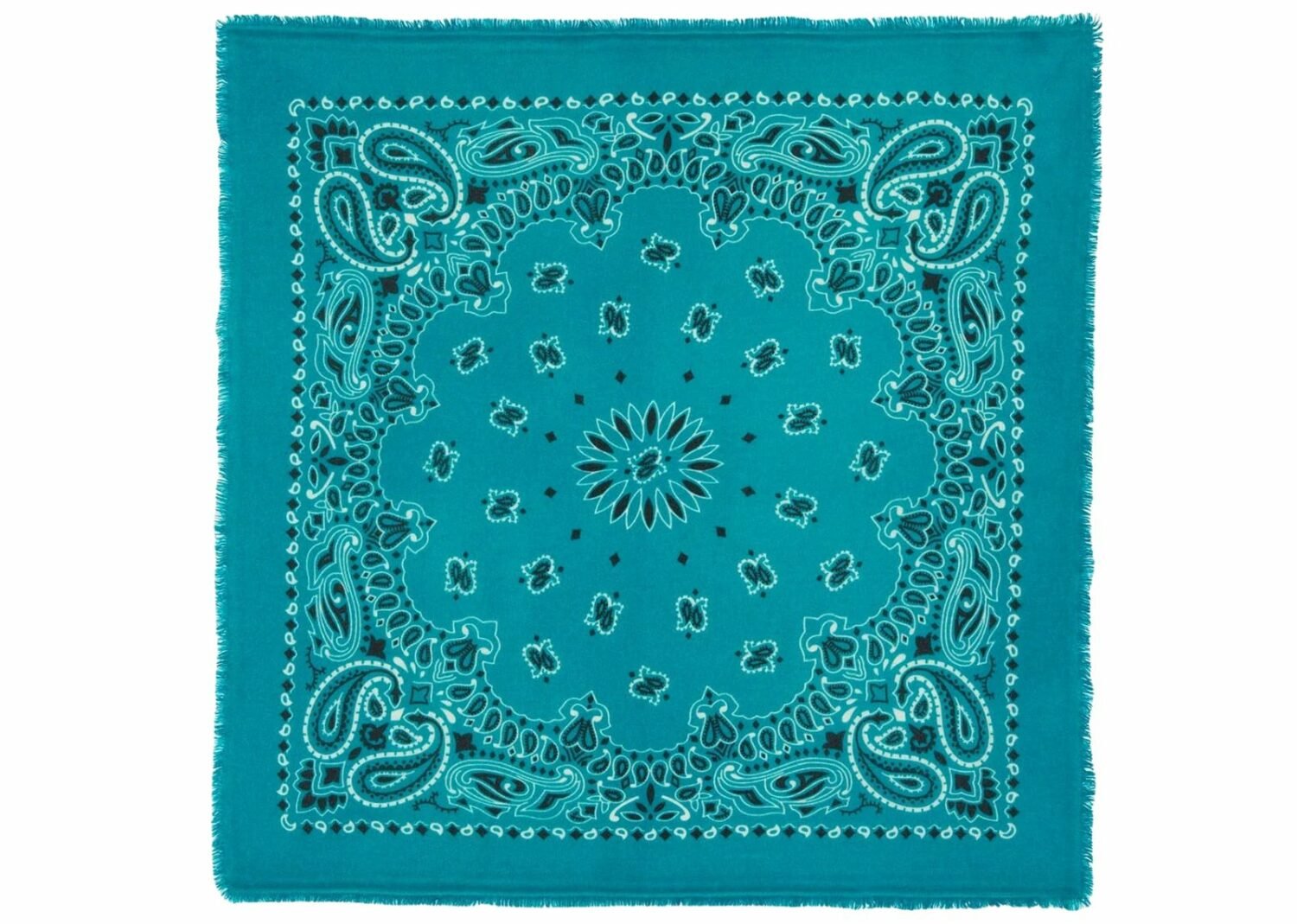 kujten large cashmere bandana hachiko jade green