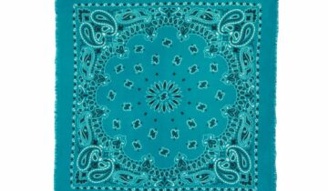 Kujten Large Cashmere Bandana Hachiko Jade Green