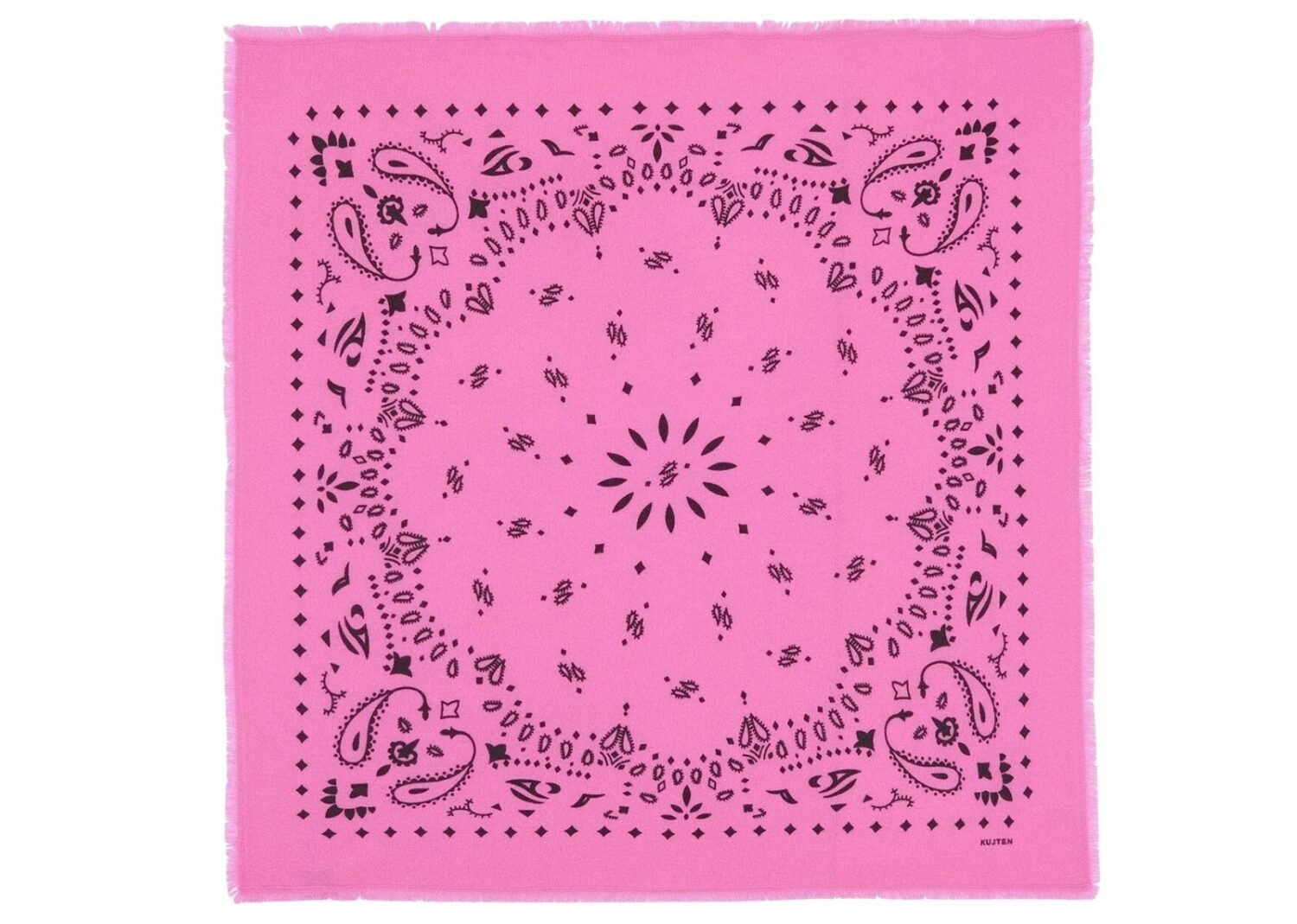 kujten large cashmere bandana hachiko lotus pink