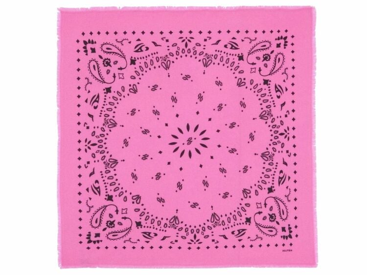 kujten large cashmere bandana hachiko lotus pink