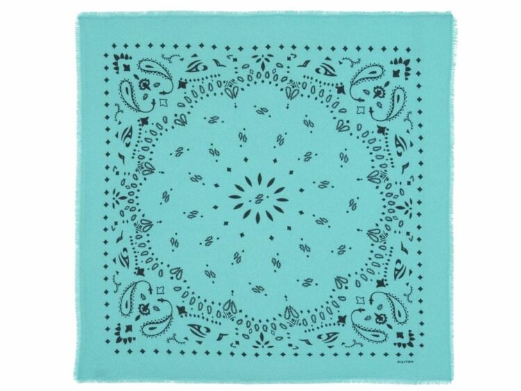 kujten large cashmere bandana hachiko marshmallow green