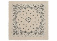 kujten large cashmere bandana hachiko organic white