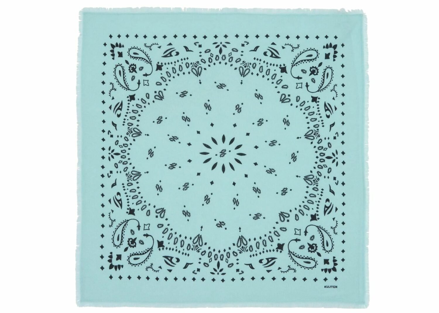 kujten large cashmere bandana hachiko pastel green