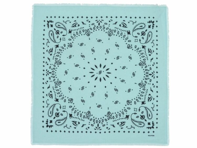 kujten large cashmere bandana hachiko pastel green