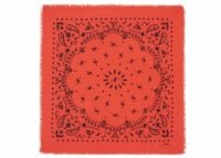 kujten large cashmere bandana hachiko pop coral