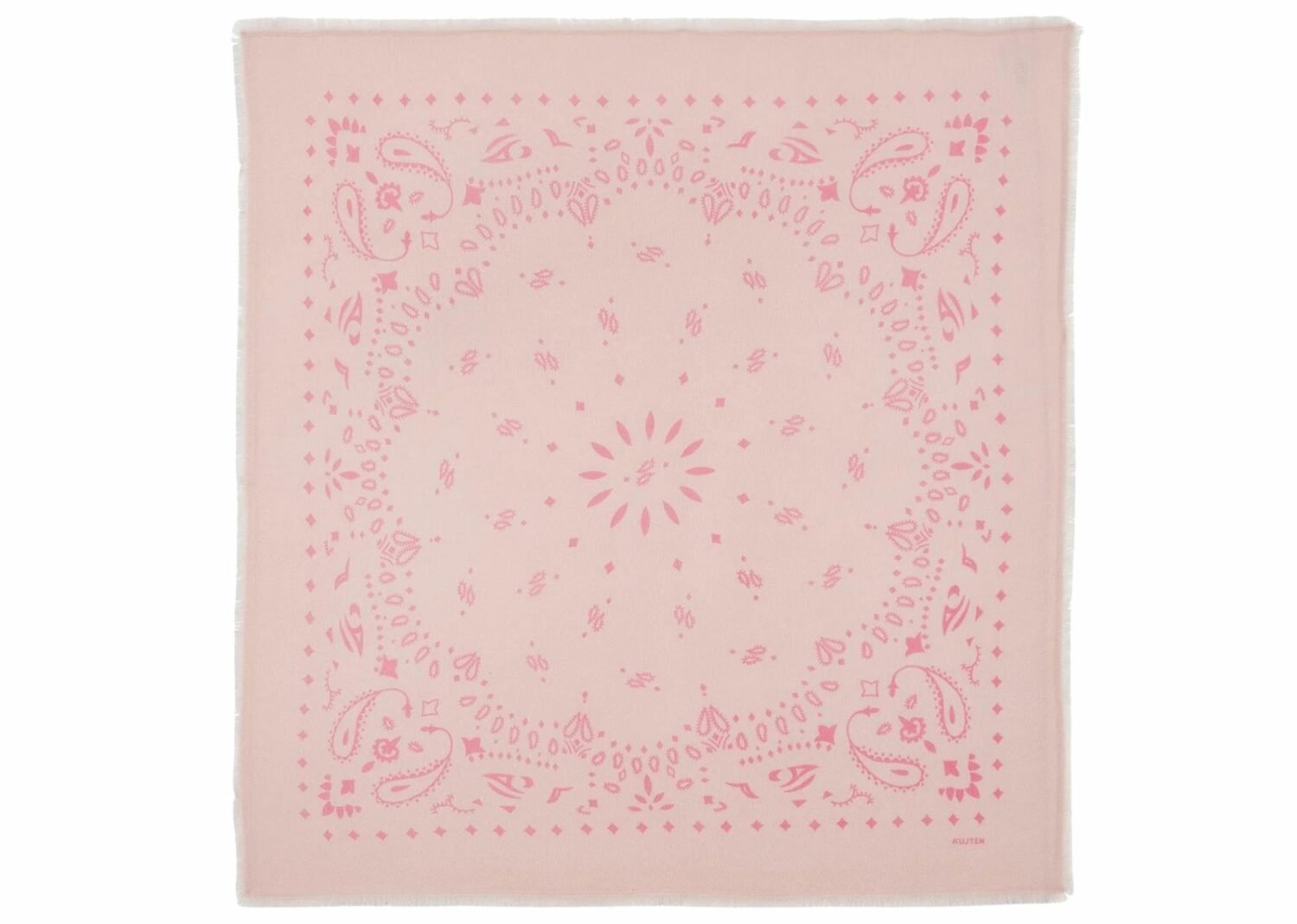 kujten large cashmere bandana hachiko powder pink