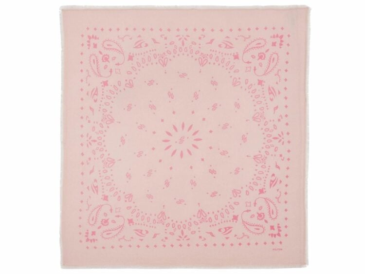 kujten large cashmere bandana hachiko powder pink