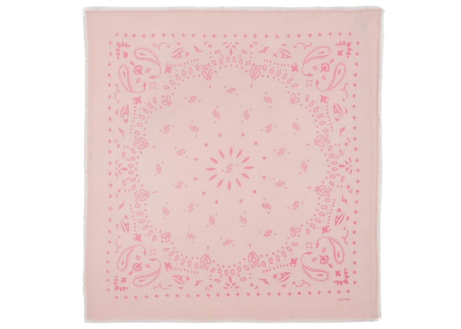 kujten large cashmere bandana hachiko powder pink