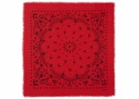 kujten large cashmere bandana hachiko red flag