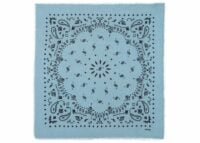 Kujten Large Cashmere Bandana Hachiko Vintage Blue