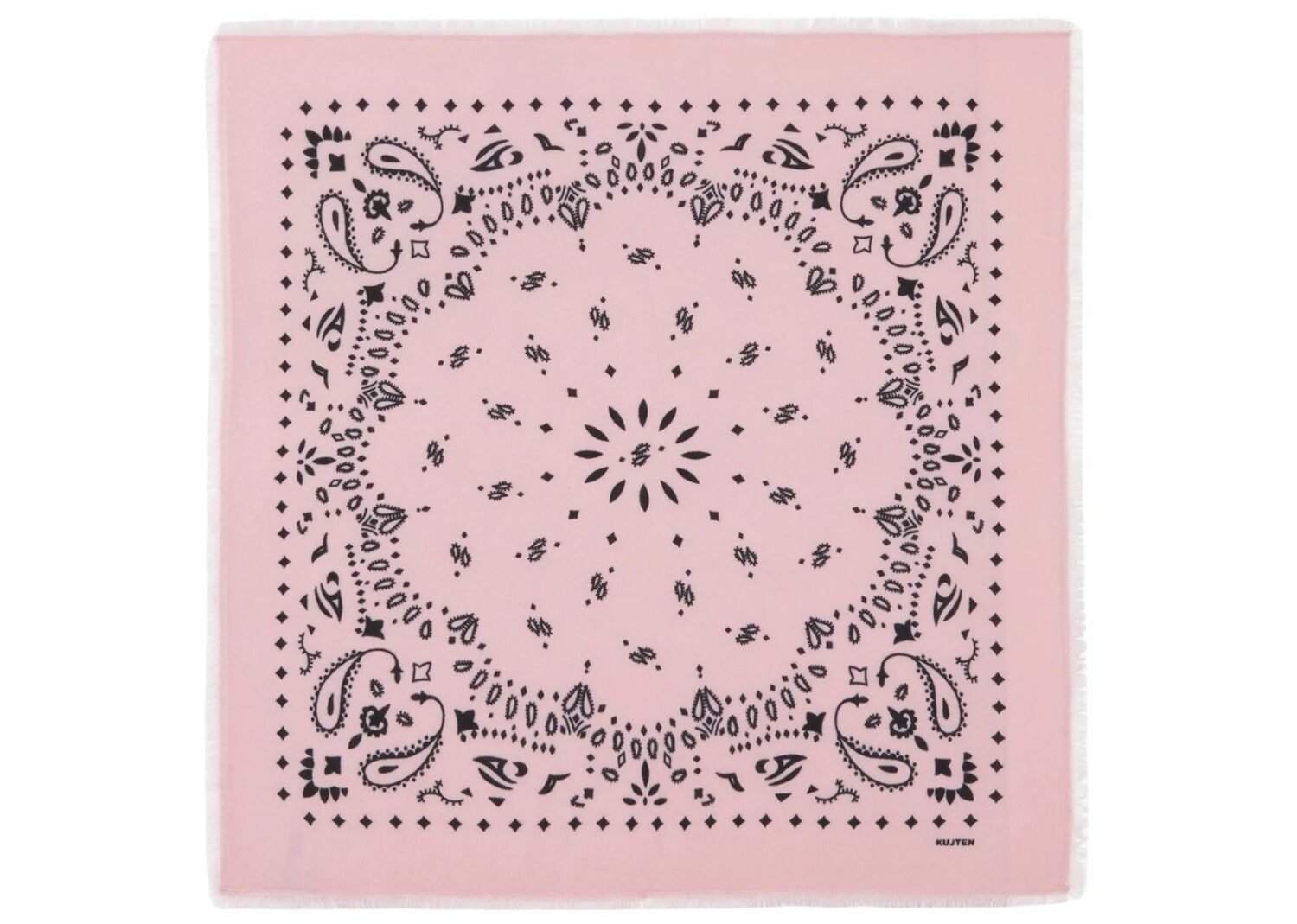 kujten large cashmere bandana hachiko vintage pink