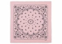 kujten large cashmere bandana hachiko vintage pink