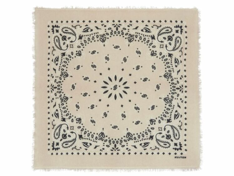 kujten small bandana hachi organic white
