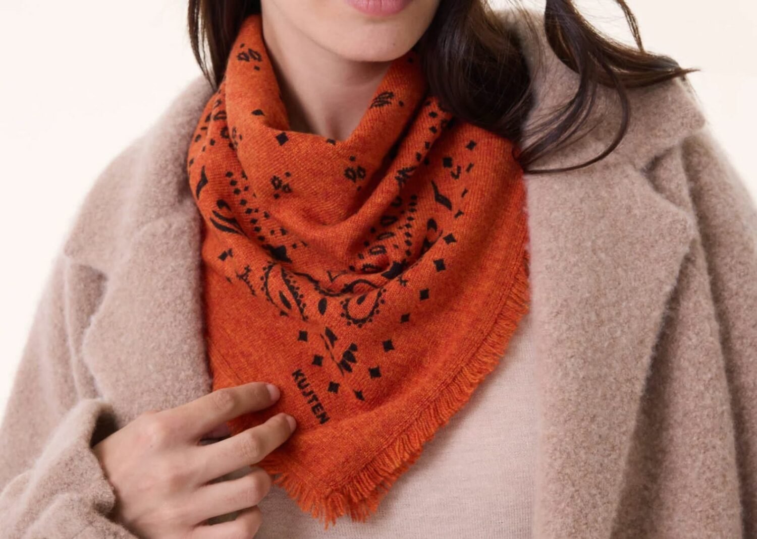 kujten small hachi bandana burnt orange2