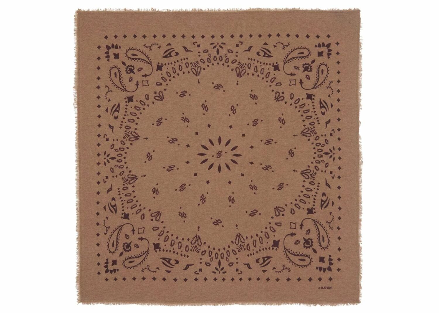 kujten small hachi bandana camel bordeaux