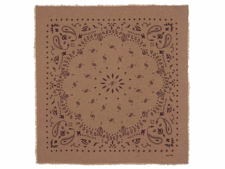 kujten small hachi bandana camel bordeaux