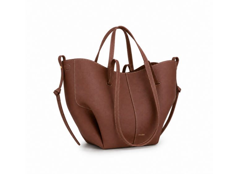 Polène Cyme Mini Edition Textured Cognac