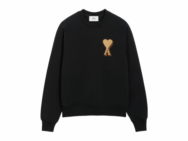 ami paris ami de coeur cotton sweatshirt