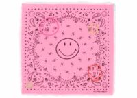 Kujten Bandana Hachi Smiley Brode Bubblegum Pink