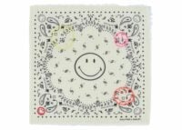 kujten bandana hachi smiley brode white