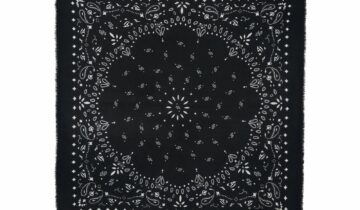 Kujten Extra Large Cashmere Bandana Chiko Black
