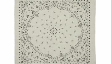 Kujten Extra Large Cashmere Bandana Chiko Oats White