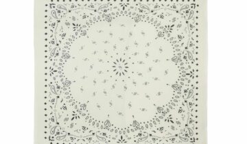 Kujten Extra Large Cashmere Bandana Chiko White