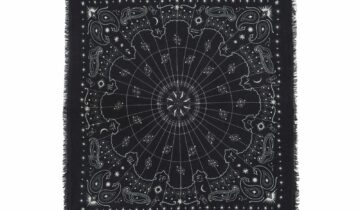 Kujten Large Bandana Hachiko Astro Black