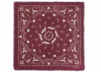 kujten large bandana hachiko feather bico burgundy