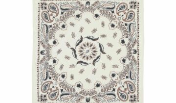 Kujten Large Bandana Hachiko Feather Bico White