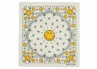 Kujten Large Bandana Hachiko Smiley White
