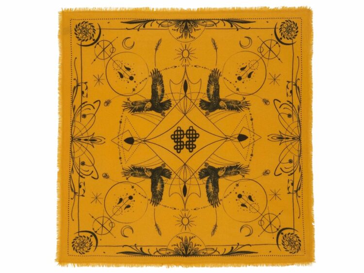 kujten large bandana hiloki mango yellow