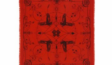 Kujten Large Bandana Hiloki Red Orange