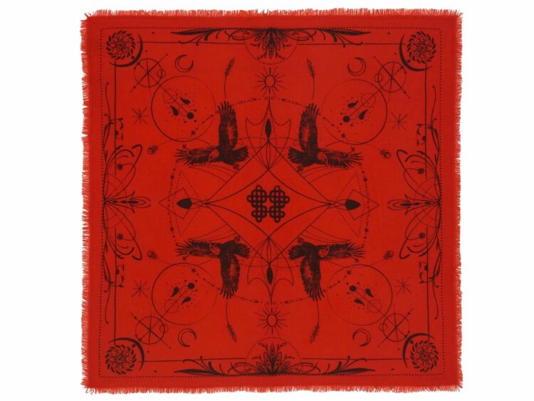 kujten large bandana hiloki red orange
