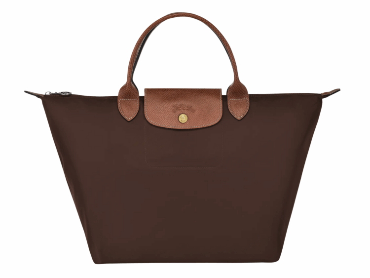 longchamp le pliage original medium handbag ebony