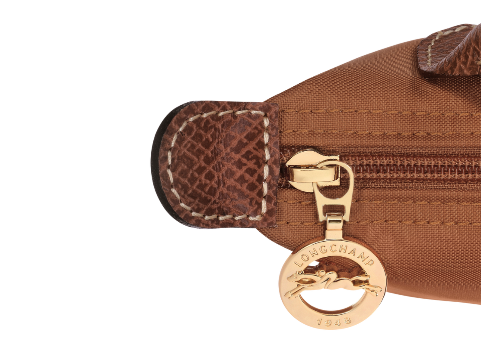 longchamp le pliage original pouch with handle cognac6