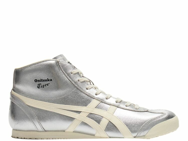 onitsuka tiger mexico mid runner silver cream 1