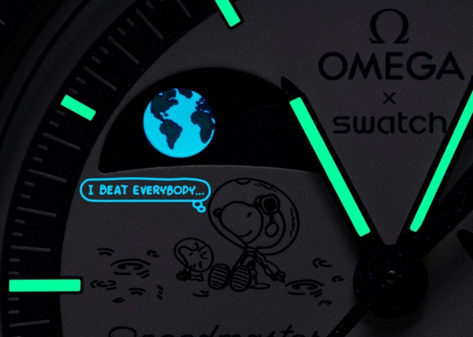 swatch x omega bioceramic moonswatch mission to earthphase moonshine gold snoopy 5