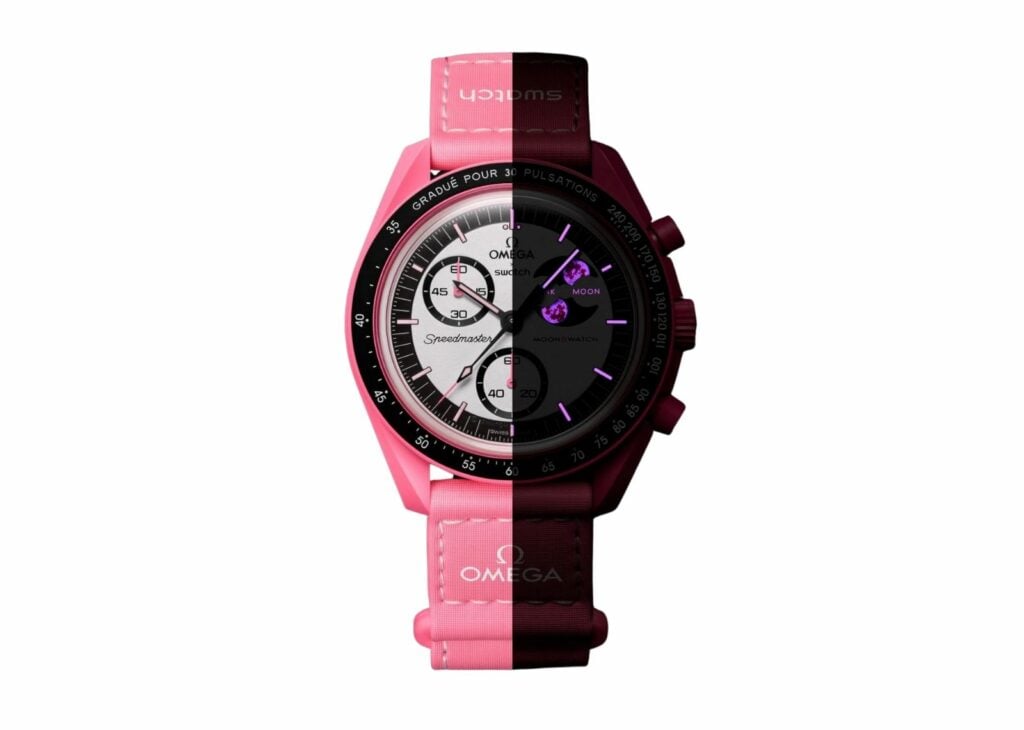 Swatch x Omega Bioceramic Moonswatch Mission to the Pink Moon