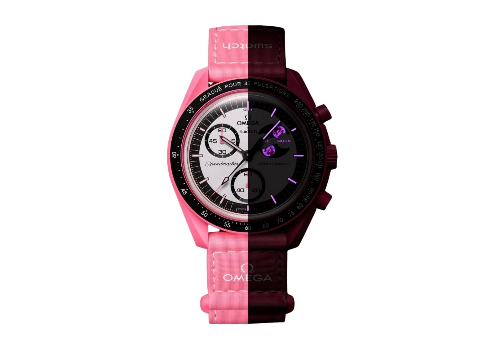 swatch x omega bioceramic moonswatch mission to the pink moon 3