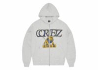 corteiz lion boxy zip hoodie light heather 1
