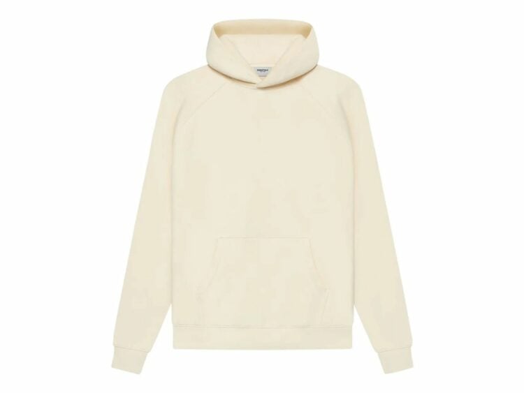 fear of god essentials pull over hoodie buttercream 1